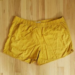 MADEWELL Mustard Pull On Shorts